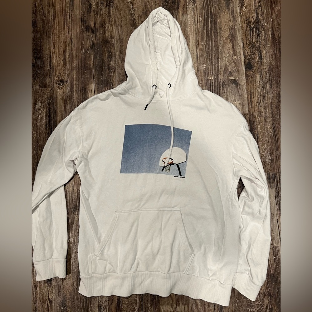 Cotton On White “Symbol of Youth” Hoodie Size L (Large)